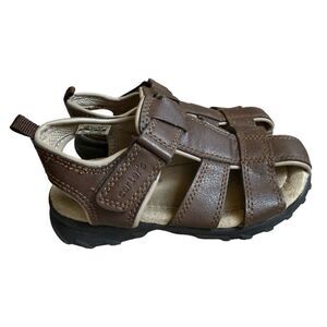 Toddler Boys Carters Xtreme Brown Fisherman Casual Sandals - Sz 10